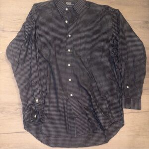 Polo by Ralph Lauren Black and Gray Check Dress Shirt